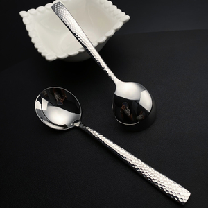 Búa muỗng đặt 18/10 thép không gỉ tốt Muỗng thiết lập với cạnh tròn máy rửa chén an toàn 7.6 inch muỗng canh - Product Image 5