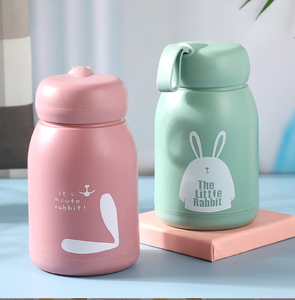 Copo de água de escritório para meninas, copo de vidro criativo fofo de coelho - Product Image 3