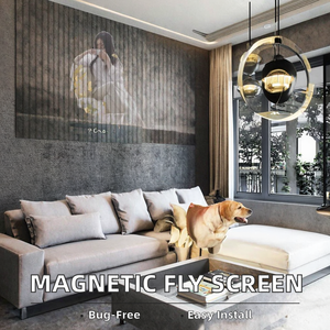 Cortina Mosquitera Magnética de Tela 100% Poliéster, Moderna y Fácil de Instalar, Anti-mosquitos para Bebés y Niños, Anti-moscas - Product Image 3