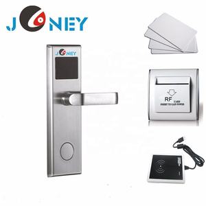 전자 스마트 호텔 도어 잠금 스테인레스 스틸 핸들 잠금 rfid 카드 호텔 - Product Image 4