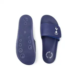 Logotipo personalizado PVC PU EVA interior al aire libre Velcroe diapositivas zapatillas verano cómodo playa chanclas zapatillas