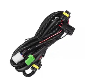 Lampu Kabut Kabel Harness Kabel Soket Saklar Kit H11 Bohlam Antarmuka Universal Relay Aksesoris Otomatis