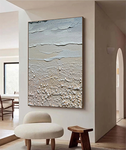 Grande <span class=keywords><strong>peinture</strong></span> <span class=keywords><strong>abstraite</strong></span> de plage, <span class=keywords><strong>peinture</strong></span> murale tactile de la côte, décoration murale, <span class=keywords><strong>peinture</strong></span> originale pour la maison et la <span class=keywords><strong>galerie</strong></span> - Product Image 1