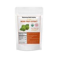 Mogroside organique pur V 1% à 50% en vrac en gros Moine Fruit Moine Sucre Édulcorant Luo Han Guo Moine Fruit Extrait de fruit en poudre