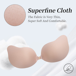 Soutien-gorge invisible sans bretelles pour femme, en tissu doux pour la peau, push-up, adhésif puissant - Product Image 2