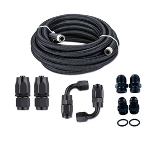 Kit de Mangueras de Refrigerante Haofa AN6 de 15 pies, Aleación de Aluminio Negra, Ajuste Universal para Mejora del Enfriador de Aceite - Product Image 1