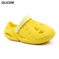 OLICOM Sabots personnalisés avec logo pour enfants, chaussures aquatiques à enfiler pour garçons et filles, sandales de plage unisexes pour enfants, sandales de jardin, été, intérieur, extérieur