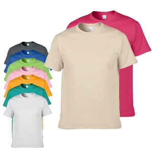 T-shirts décontractés personnalisés en gros pour hommes, 100 % coton, 180 g/m², avec étiquette imprimée, plusieurs couleurs disponibles - Product Image 1