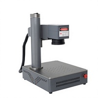 Mesin Penanda Laser Serat Desktop Huike untuk Pengukiran Jam Tangan Stainless Steel, Performa Stabil, Dukungan Grafik PLT/BMP