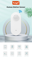 Détecteur de mouvement PIR sans fil intelligent Tuya Wifi à piles avec télécommande pour la détection de présence humaine, idéal pour la vente en gros