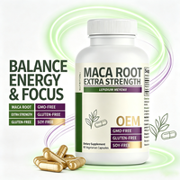 Capsules de Maca Extra Forte Lepidium Meyenii pour le Soutien de la Beauté, 90 Comprimés, Complément Alimentaire