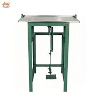 Machine à plier les bords en cuir à pédale, machine à plier les bords de tissu à commande au pied pour la fabrication de chaussures, sacs et bagages