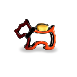 Fermacapelli a Forma di Cane Cartoon Angelina 8,5 Cm in Plastica, Accessorio per Capelli Casual di Alta Qualità per Donne - Product Image 4