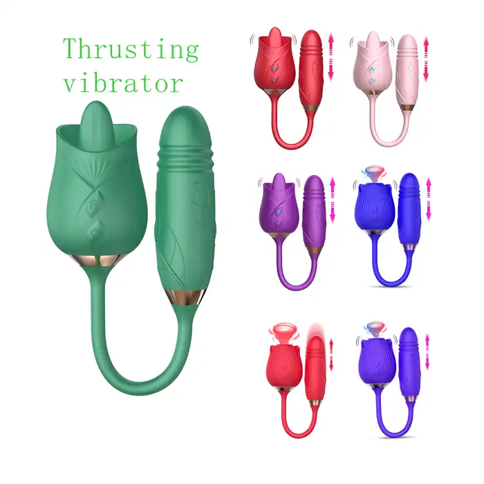 Consolador vibrador de succión de clítoris para mujeres, Juguetes sexuales, vibrador de rosa para lamer la lengua