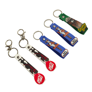 Wholesale Cartoon PVC Soft Rubber <b>Key</b> Chain Available in Various Styles <b>Customized</b> PVC Rubber Wristband Keychain - Product Image 2