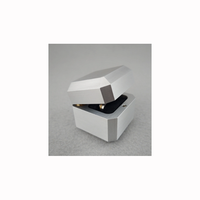 Boîtier d'emballage en métal de boîte à anneau rond personnalisable OEM recyclable usiné en acier inoxydable CNC