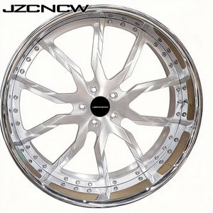 JZCNCW Jantes forgées sur mesure 3 pièces 5x4.75 5x120.7mm 5x120.65mm 20 22 24 26 28 30 pouces à déport profond pour 47 69 C5 C6 C7 C8 - Product Image 3