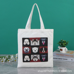 Custom Canvas <b>Tote</b> <b>Bag</b> White Printed Logo Advertising Promotional Use - Product Image 2