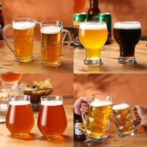 Drinking Beer <strong>Glasses</strong> <strong>Tulip</strong> Style Weizen New Design Pravite Customized Printed Clear Beer Pint <strong>Glasses</strong> for Home Party Bar - Product Image 5