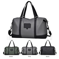Sacs de sport pour hommes en polyester imperméable avec logo personnalisé, sac de voyage 30-40L avec séparation humide/sec pour le sport, les voyages et les week-ends