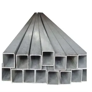 Proveedor de China, tubo cuadrado de acero GI, tamaño 100*100*2,5mm DX53D DX54D Z100, tubo cuadrado de acero galvanizado en caliente laminado en frío