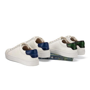 Scarpe Classiche Retrò da Uomo in Vera Pelle, Bianche, con Suola Piatta da 3 cm, Comode per Camminare - Product Image 6