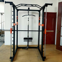 WENDY Rack de musculation multifonctionnel pour salle de sport commerciale, avec station de tirage vertical, station de dips, machine à squats et machine Smith, pour musculation et entraînement de force