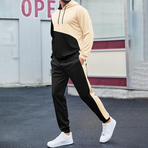 Survêtement d'hiver confortable et léger pour homme, coupe ajustée, couleur unie, tendance, idéal pour le streetwear – Meilleure vente - Product Image 5