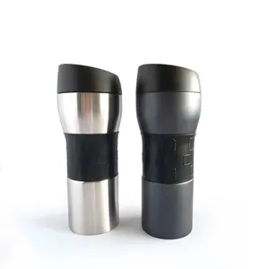 Tasse en acier inoxydable sans BPA, tasse métallique isolée avec manche confortable, tasse à café isolée