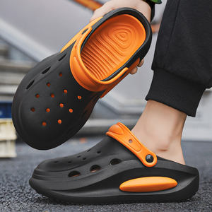 Chaussons d'extérieur pour hommes, respirants, en EVA, sabots souples et confortables, logo, légers, plats, chaussures de jardin, tendances de la mode hiver-été - Product Image 3
