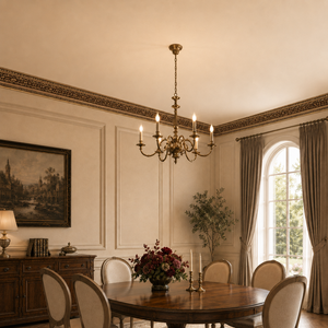 <span class=keywords><strong>Moldura</strong></span> de Cornisa PS Banruo en Color Dorado Antiguo, <span class=keywords><strong>Moldura</strong></span> de Corona en Relieve 3D de Estilo Europeo para Decoración de Paredes Interiores - Product Image 4