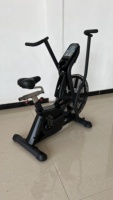 Bicicleta de aire comercial para gimnasio, bicicleta estática con resistencia ajustable para entrenamiento cardiovascular, bicicleta de aire para fitness, club o uso doméstico.