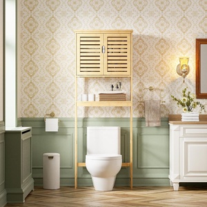 Armoire de rangement pour salle de bain, armoire à 2 portes en <span class=keywords><strong>bambou</strong></span>, organisateurs de rangement, conteneurs de rangement, accessoires de salle de bain, meubles de salle de bain - Product Image 2