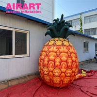 Modèle de fruit gonflable d'ananas gonflable de haute qualité pour la décoration