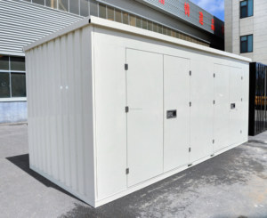 Conteneur de stockage métallique empilable et pliable, unités de stockage mobiles portables pour projets de stockage personnel et <span class=keywords><strong>d</strong></span>éménagement - Product Image 2