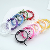 10M/Roll 0.8mm épaisseur élastique extensible cristal chaîne cordon mélangé couleur aléatoire pour la fabrication de bijoux Bracelet fil de perles