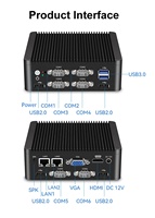 XCY Mini PC Intel J4125 N5000 2x GbE LAN 6X COM RS232/RS485 6X USB GPIO Soporte expandible SIM 4G WiFi Win10/11 Ubuntu