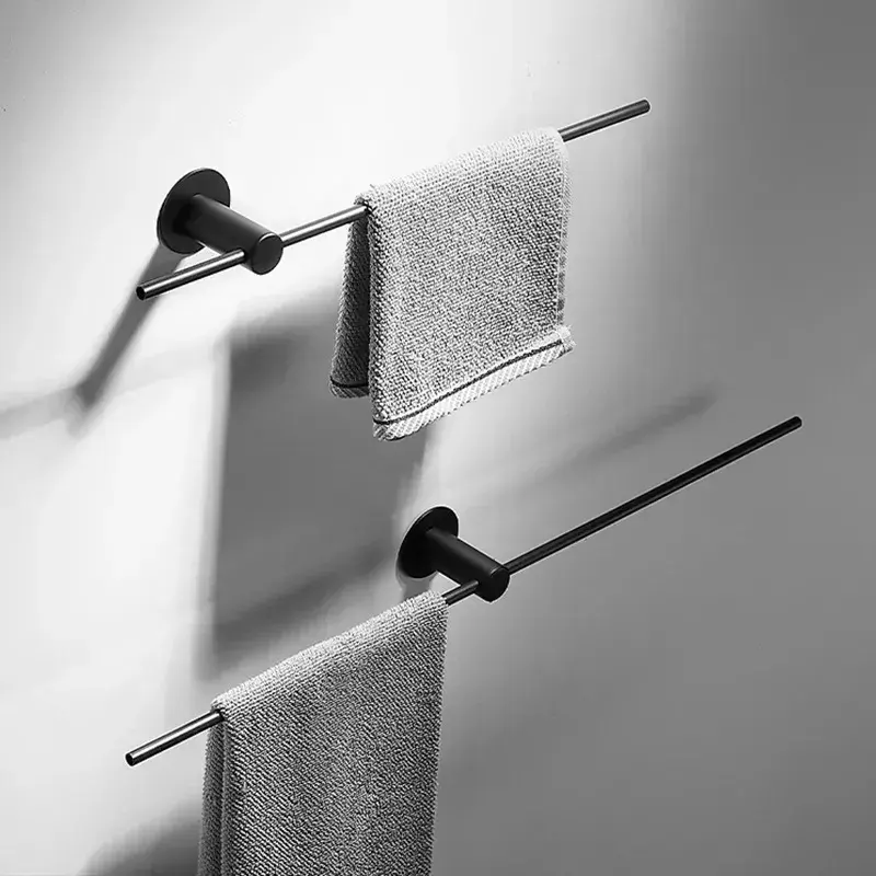 Stainless steel towel holder without drilling towel rack adhesive towel bar bathroom