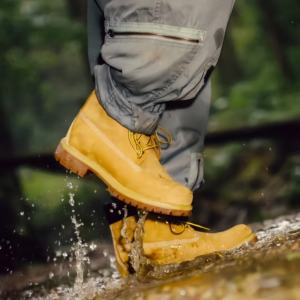 Bottes jaunes de luxe pour hommes, design original élégant, bottes de marche montantes, semelle épaisse, respirantes, bottes d'extérieur TB - Product Image 6