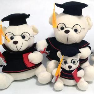 หมอนรองตุ๊กตาหมีรับปริญญาของขวัญที่ระลึกงานรับปริญญาของเล่นตกแต่งช่อดอกไม้ - Product Image 1