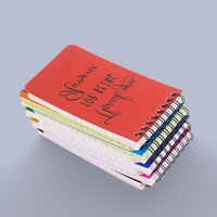 Carnet à spirales personnalisé A7 avec logo personnalisé, bloc-notes coloré, design personnalisé pour les fournitures scolaires et de bureau