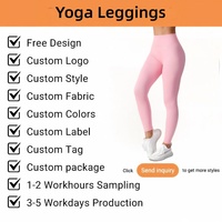 Leggings de yoga personnalisés avec logo, taille haute, effet ventre plat, sans couture, leggings de sport professionnels pour femmes