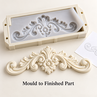 Moule d'ornement de fenêtre en résine Tietuo + noyau en silicone PU C292-G5 – Fournisseur de moules et de matériaux de construction en résine