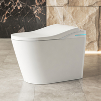ETL Toilette murale intelligente Couvercle à ouverture automatique intelligent Siège chauffant instantané Bidet électrique Bol allongé Comprend une télécommande