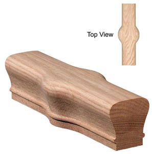 Hiện Đại Tandem Cap 7020 Thân Thiện Với Môi Tự Nhiên Poplar Gỗ Tay Đường Sắt Phù Hợp Cao Su Cầu Thang Phần Cho Bất kỳ Cầu Thang - Product Image 2