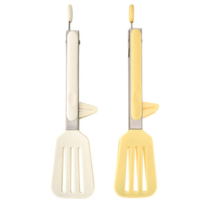 Pinces alimentaires en acier inoxydable avec support en silicone résistant à la chaleur pour barbecue, steak, pain, outils de cuisine - Product Image 3
