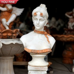 Ornement de manoir Statue de <span class=keywords><strong>buste</strong></span> en <span class=keywords><strong>marbre</strong></span> célèbre antique personnalisée - Product Image 3
