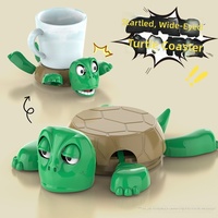 Sous-verre tortue en plastique Douyin, ornement de bureau, design de dessin animé mignon et amusant, créatif et original, best-seller en gros