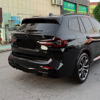 Alerón Trasero para BMW X3 G01 LCI M Sport 2022-2024, Moldura de Parachoques Trasero ABS, Negro Piano
