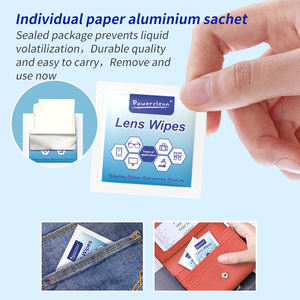 Kualitas tinggi dibungkus secara individu ponsel dan kacamata layar lensa membersihkan tisu basah Logo desain khusus - Product Image 4
